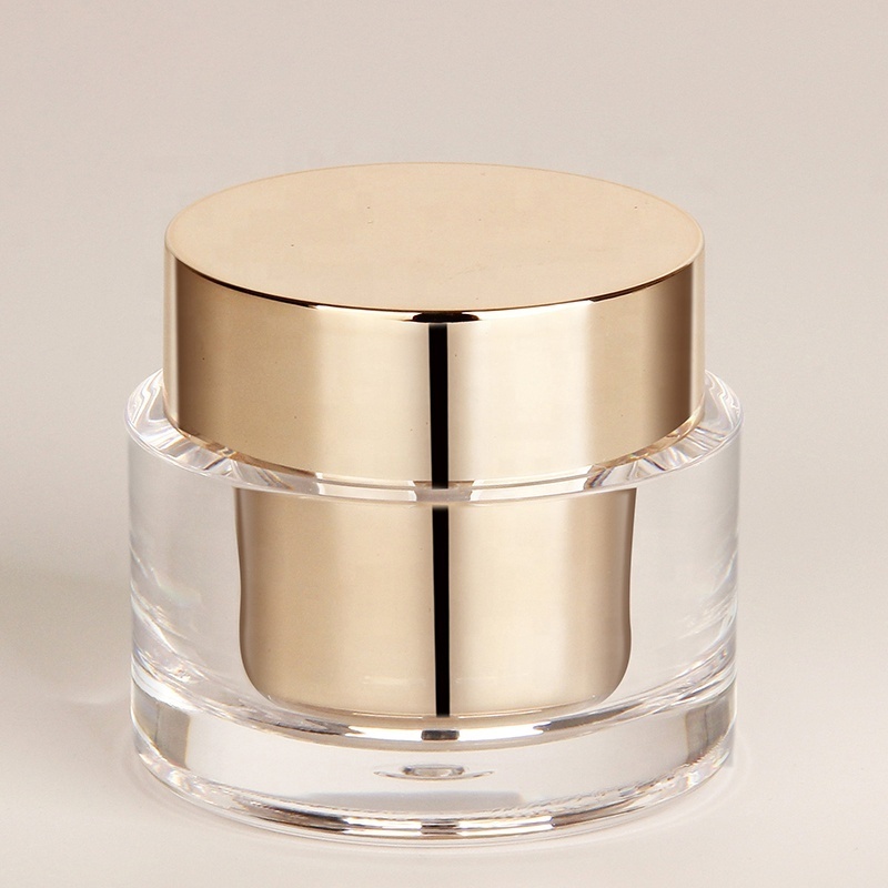 30 50g 200g 300g 460g 8oz double wall PET acrylic face cream container plastic cosmetic body scrub butter jars with lids