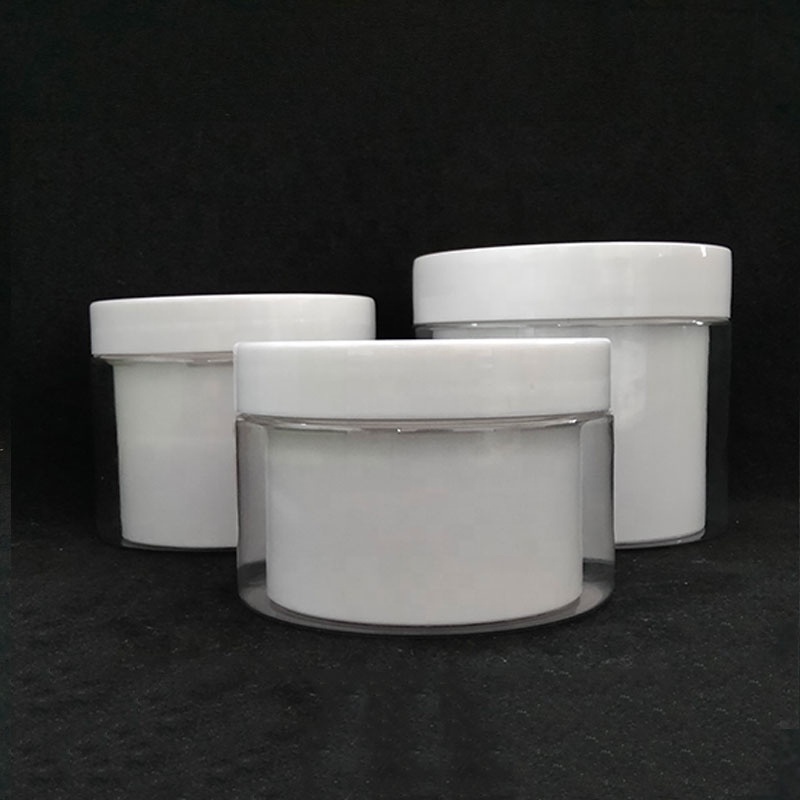 30 50g 200g 300g 460g 8oz double wall PET acrylic face cream container plastic cosmetic body scrub butter jars with lids