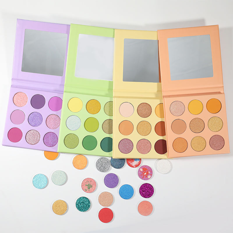 High Pigment Custom Logo Multi Color DIY Eyeshadow Palette High Quality Cosmetic Eyeshadow Palette