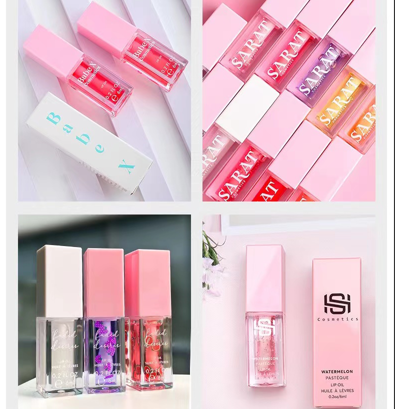 Private Label Lip Plumping Gloss Nature Clear Lipgloss Lip Serum Oil Waterproof Long Lasting Lip Plumping