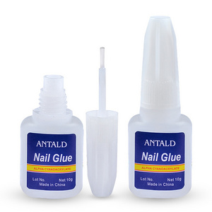 Custom Private Label Acrylic False Fake Nail Tips Glue 2g 3g 10g Pink Brush Press On Nail Glue Gel Bulk