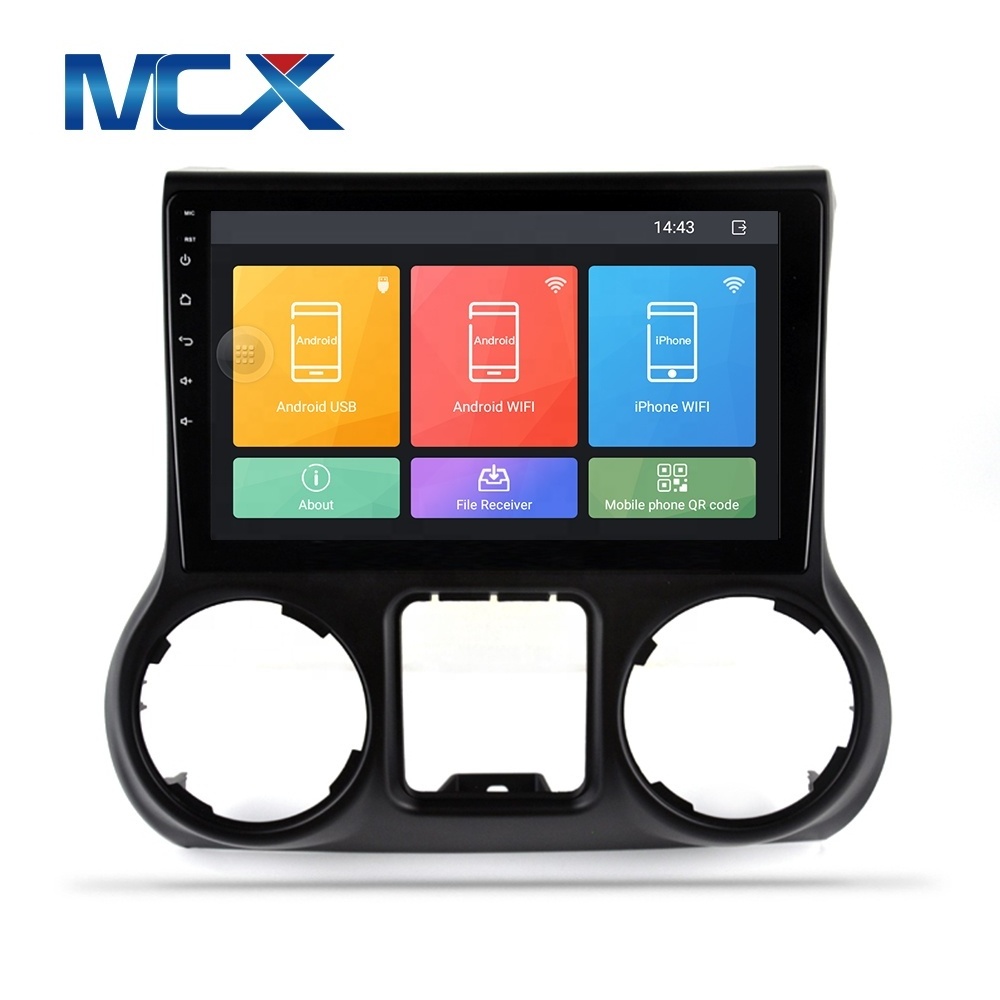 MCX Hot Sale Factory Price Android Car DVD Player With easy Connection For Jeep Wrangler JK 2011-2017Radio Player GPS navigation