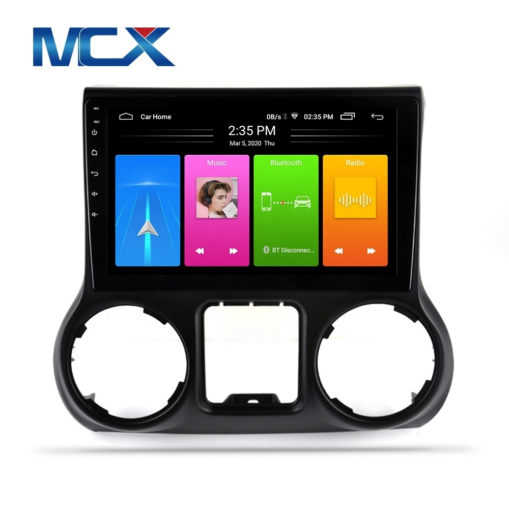 MCX Hot Sale Factory Price Android Car DVD Player With easy Connection For Jeep Wrangler JK 2011-2017Radio Player GPS navigation