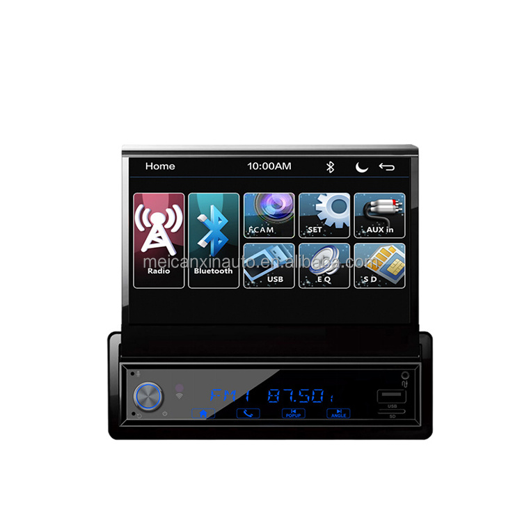 Car Stereo with bt Single din in Dash AM FM Car Radio Audio Support USB SD Card AUX in with Wireless Remote Control