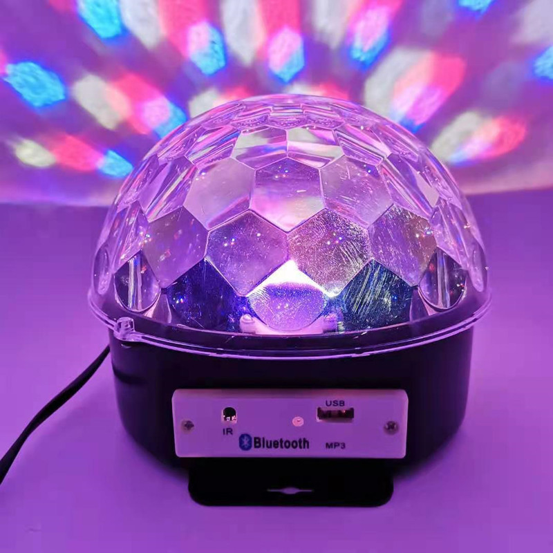 Crystal Magic Ball LED Stage Lamp With USB Blue tooth Music Speaker DJ KTV Disco Laser Light Party Lights