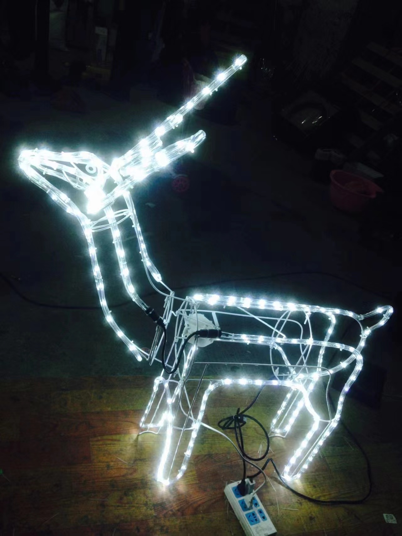 Christmas decorations 3D led deer light sculpture outdoor decorative reindeer wall decor neon lights neon christmas lights