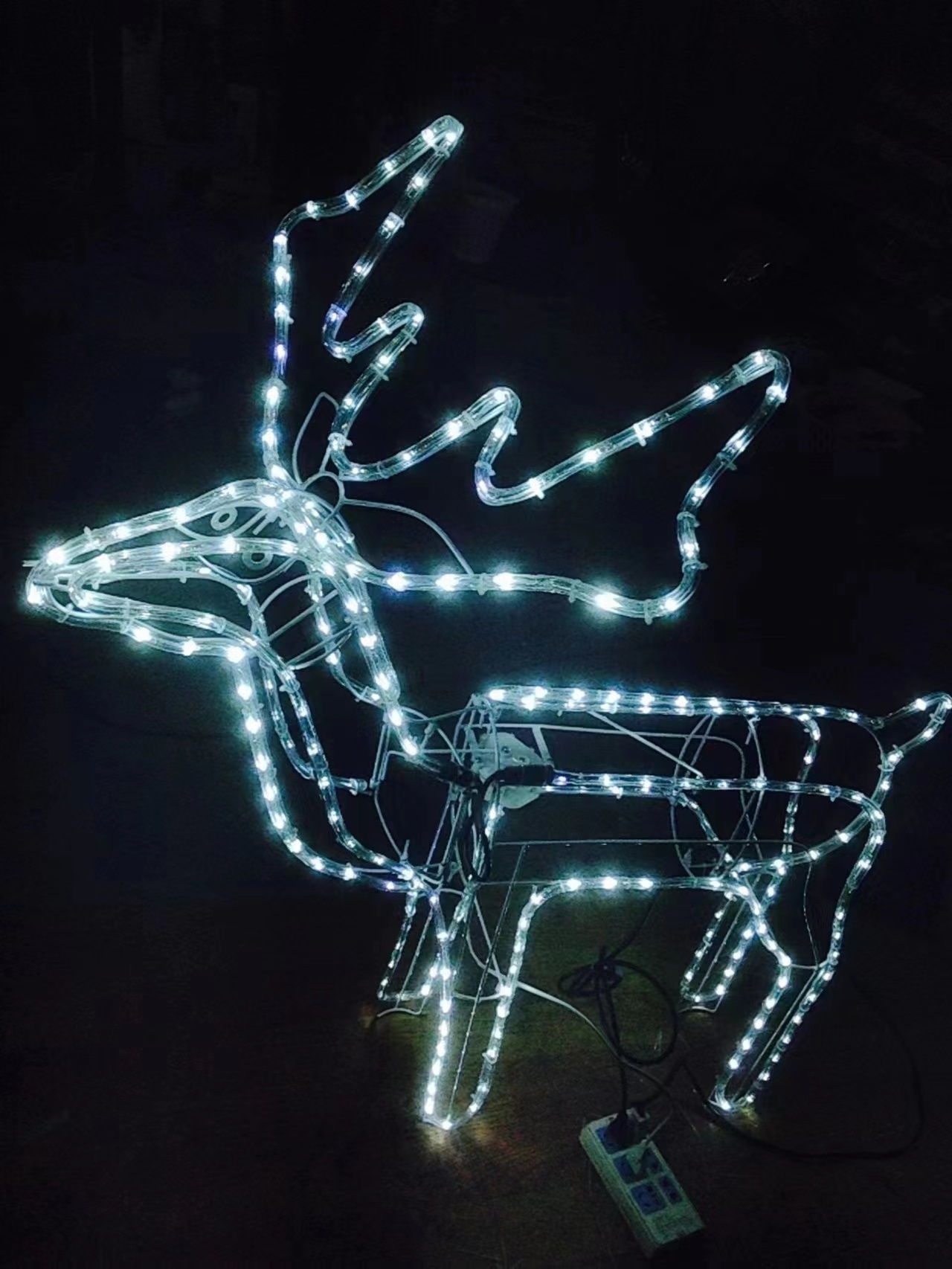 Christmas decorations 3D led deer light sculpture outdoor decorative reindeer wall decor neon lights neon christmas lights