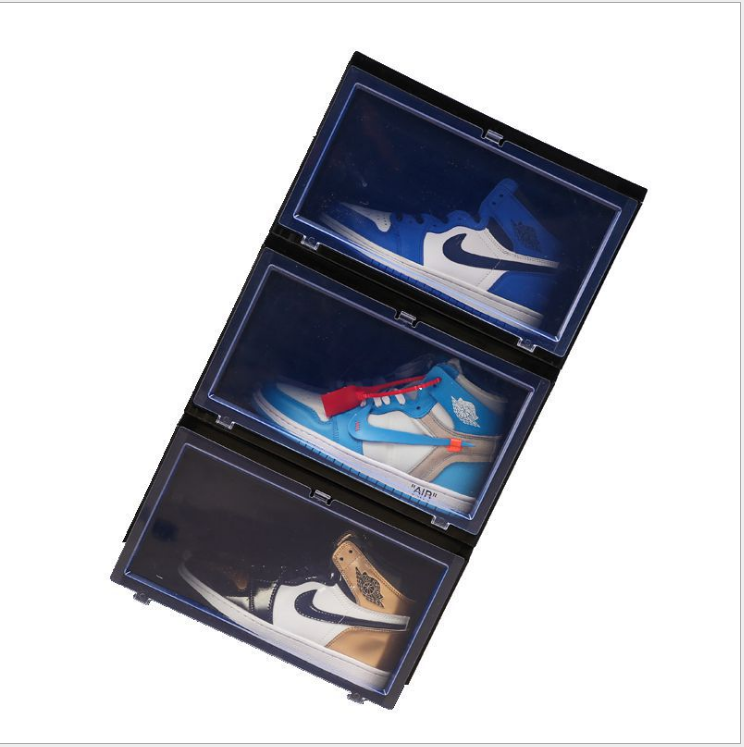 Hot Sale Shoe Organizer Box Stackable Magnetic Shoe Organizer Storage Transparent Shoe Box