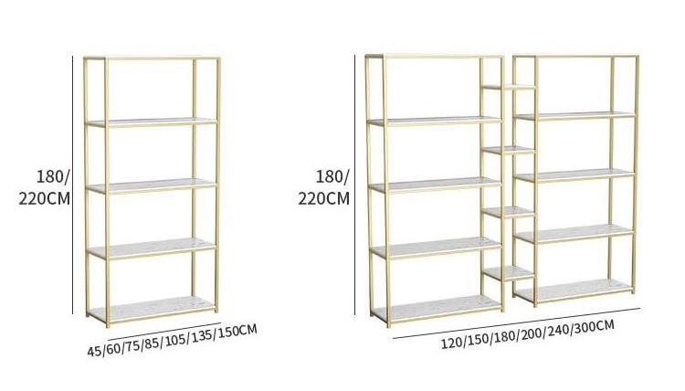 Meicheng Bag Display Furniture Product Display Stands Metallic Shoe Display Shoes Rack Shelf Shop