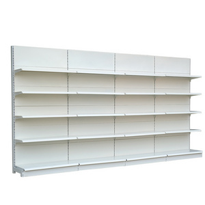 Meicheng Modern Custom Store Display Rack Single Sided Supermarket Shelves Groceries Retail Metal Gondola Shelving