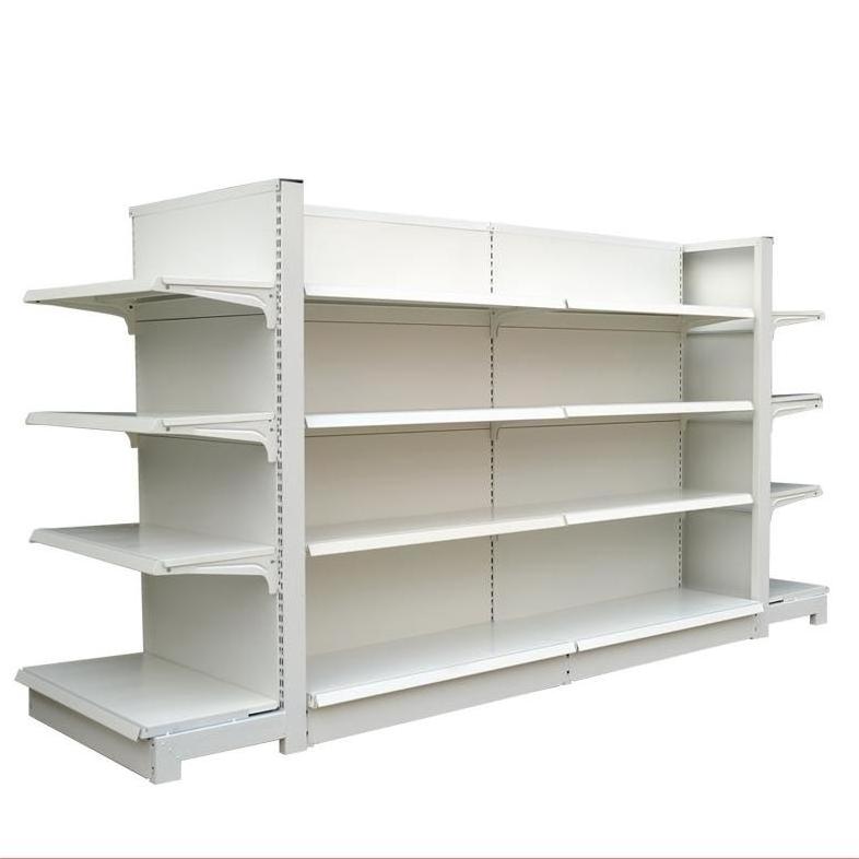 Meicheng Modern Custom Store Display Rack Single Sided Supermarket Shelves Groceries Retail Metal Gondola Shelving