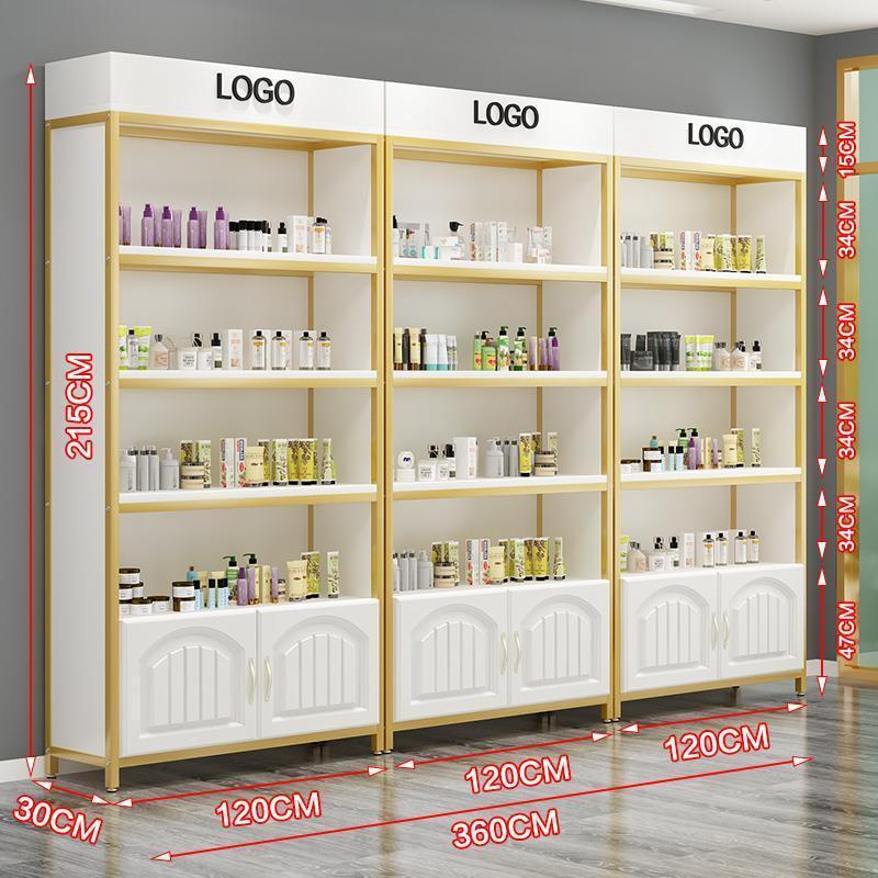 Meicheng Customized Shopping Mall Wall Display Stand Retail Store Furniture Cosmetic Shelf For Cosmetic Display Cabinet And Show