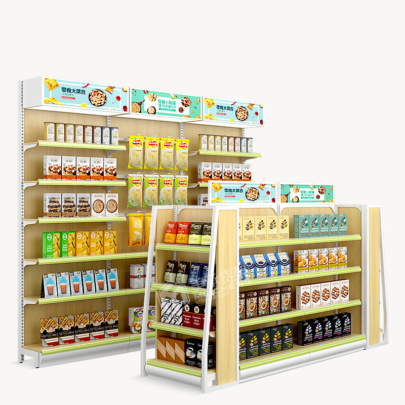 Meicheng Wooden Retail Display Shelving Units Wooden Display Rack