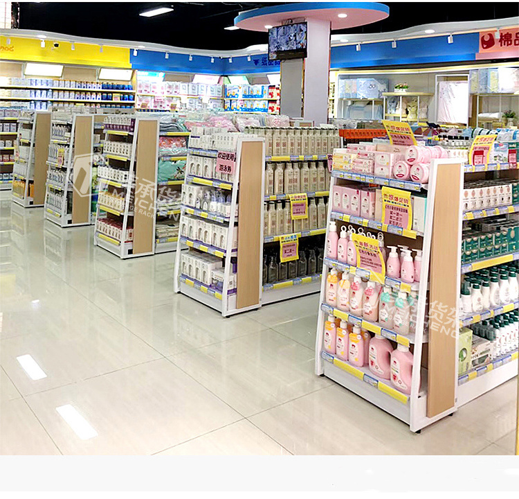 Meicheng Wooden Retail Display Shelving Units Wooden Display Rack