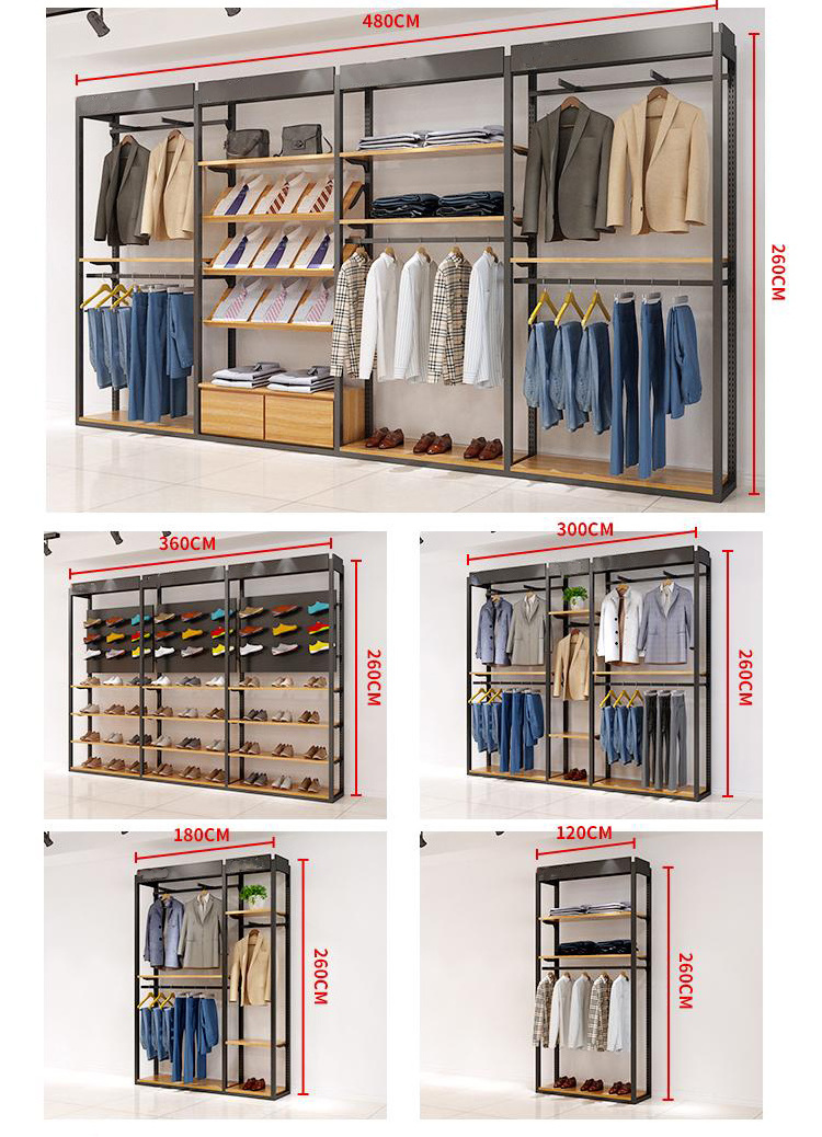 Meicheng Clothing Sports Store Front Display Clothes Cabinet Store Underwear Display Stand Racks For Shops