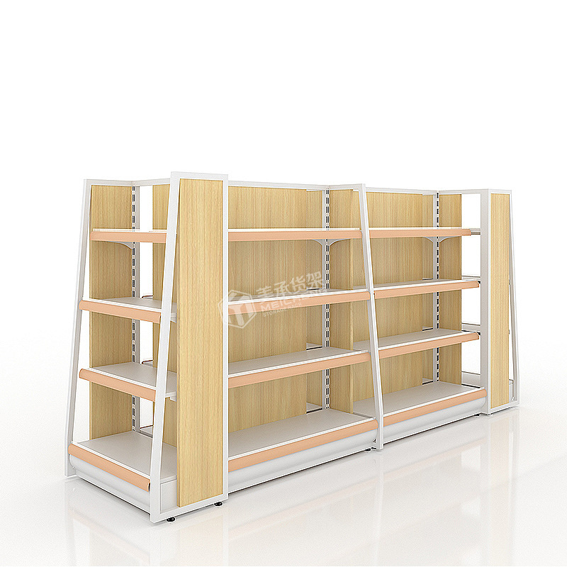 Meicheng Wooden Retail Display Shelving Units Wooden Display Rack