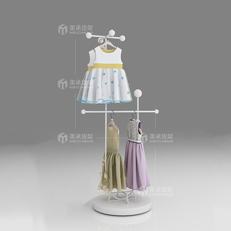 Meicheng Kids Clothes Shop Decoration Wardrobe Display Rack Kids Clothes Custom Hangers For Clothing Store