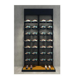 Shoe store floor-to-ceiling window display rack bag display  Stand Golden iron art clothing store display rack storage rack