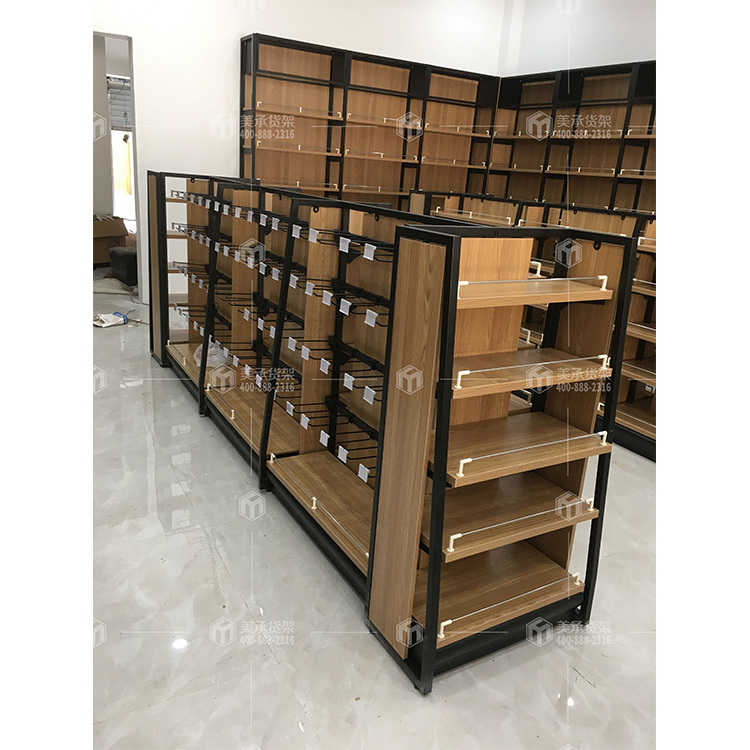 Meicheng Shop Interior Design Retail Store Gondola Display Rack Store Shelf Supermarket Shelf Display Shelves