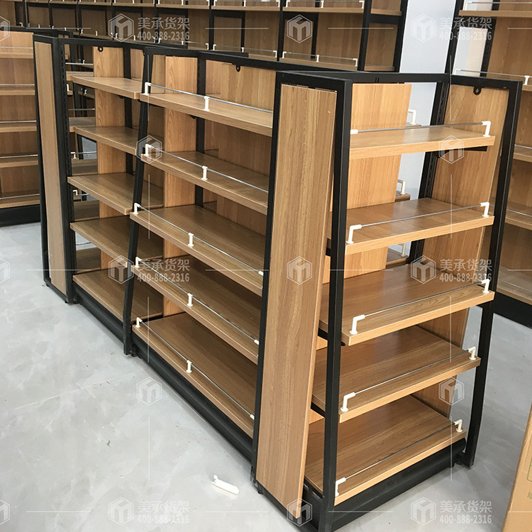 Meicheng Shop Interior Design Retail Store Gondola Display Rack Store Shelf Supermarket Shelf Display Shelves