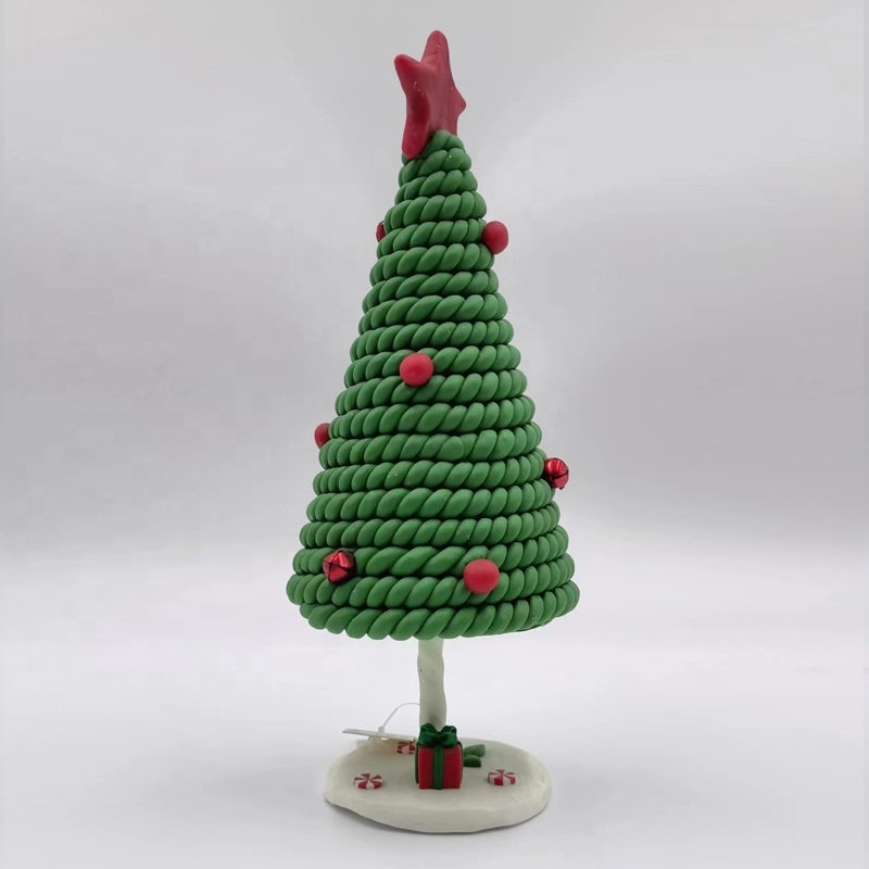 NEW STYLE CHRISTMAS GREEN TREE  WITH STAR  CLAY DOUGH