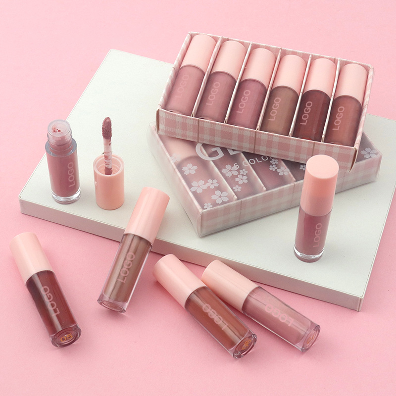 Logo Customized Oem Odm Wholesale Matte Lipstick Glossy Shine for Lips Sheer Finish Cruelty-Free Shimmer Lip Gloss Kit