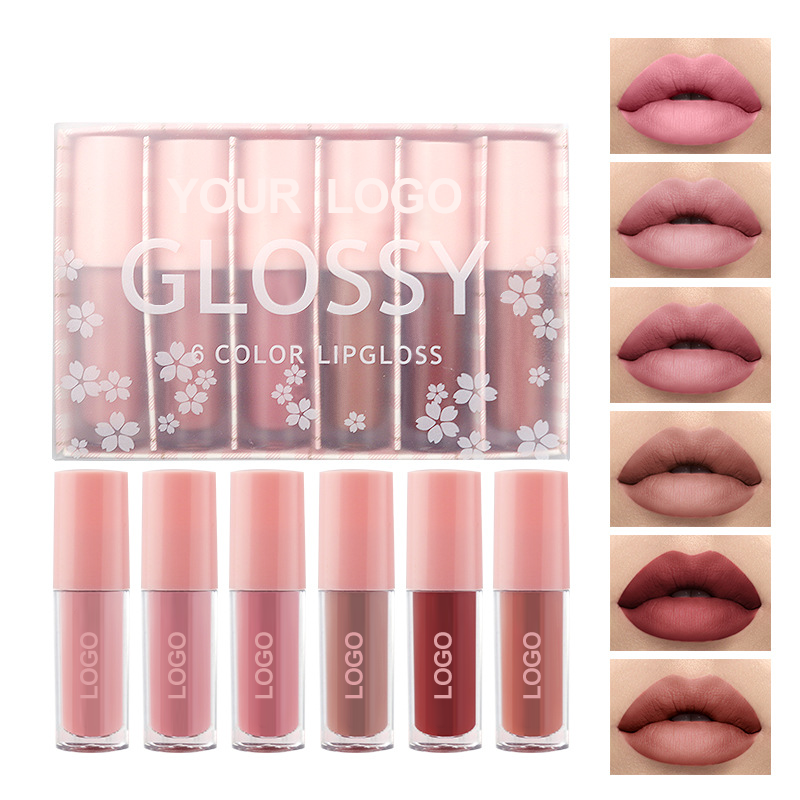 Logo Customized Oem Odm Wholesale Matte Lipstick Glossy Shine for Lips Sheer Finish Cruelty-Free Shimmer Lip Gloss Kit