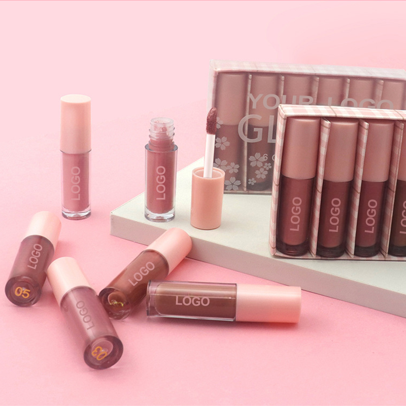 Logo Customized Oem Odm Wholesale Matte Lipstick Glossy Shine for Lips Sheer Finish Cruelty-Free Shimmer Lip Gloss Kit