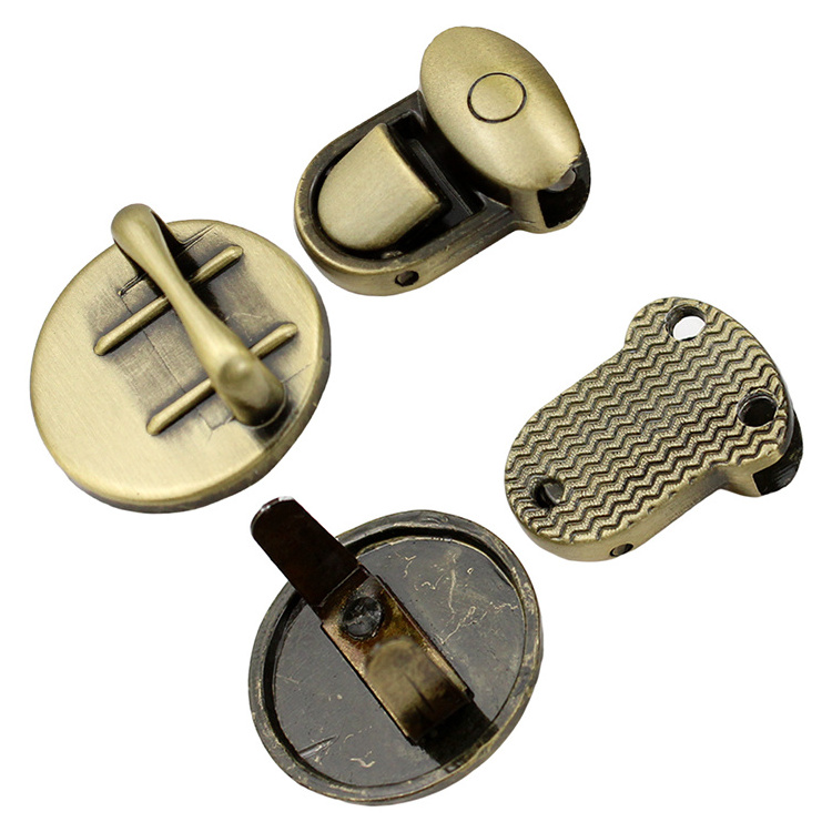 2CM Small Durable Buckle Women's Brand Mini Metal Clasp Twist Locks For Purse Hardware DIY Fashion Handbag Clutch Bag