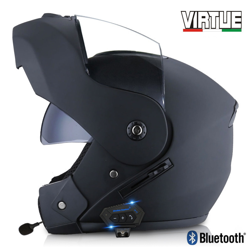 2024 Upgrade Smart Motorcycle Helmet with Bluetooth Headset