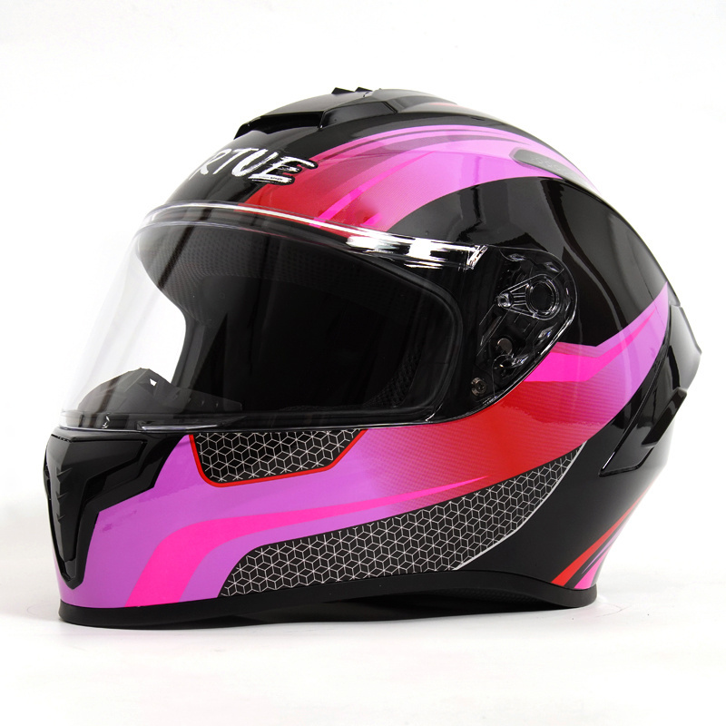 High Quality Women Motorbike Full Face Helmet White Motorcycle Helmets with DOT Approved  Chinese OEM Pcs Color