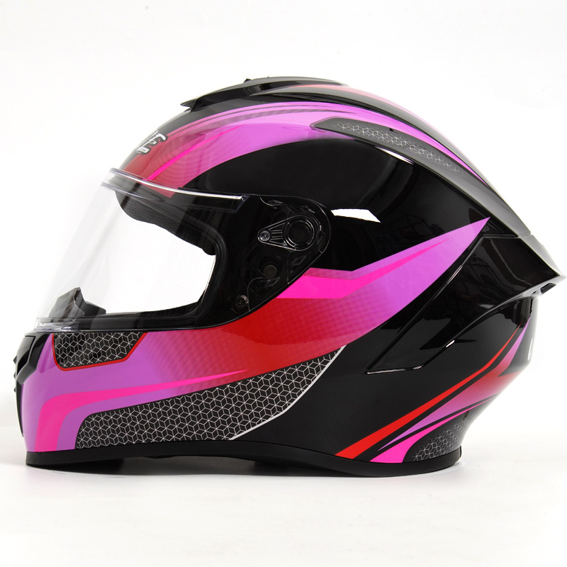 High Quality Women Motorbike Full Face Helmet White Motorcycle Helmets with DOT Approved  Chinese OEM Pcs Color