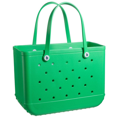 Plastic beach tote with holes deals