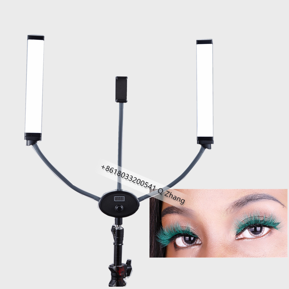 Factory Selling! double arms led video light photography 48w tattoo beauty make up lamp live streaming selfie battery fill light