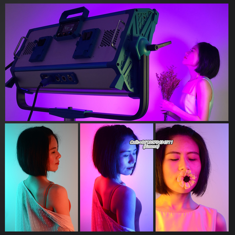 Yidoblo ai3000c high cri film light 300W battery operated rgb led studio light film studio equipment