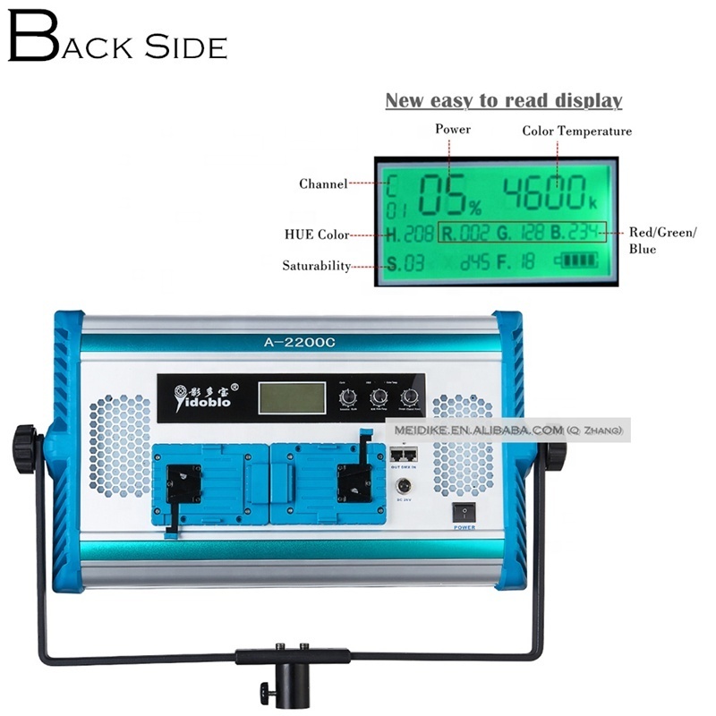 Yidoblo A-2200C Full RGB+5500K LED Video Continuous Light Lamp Panel for Video Studio Shooting led light for photography