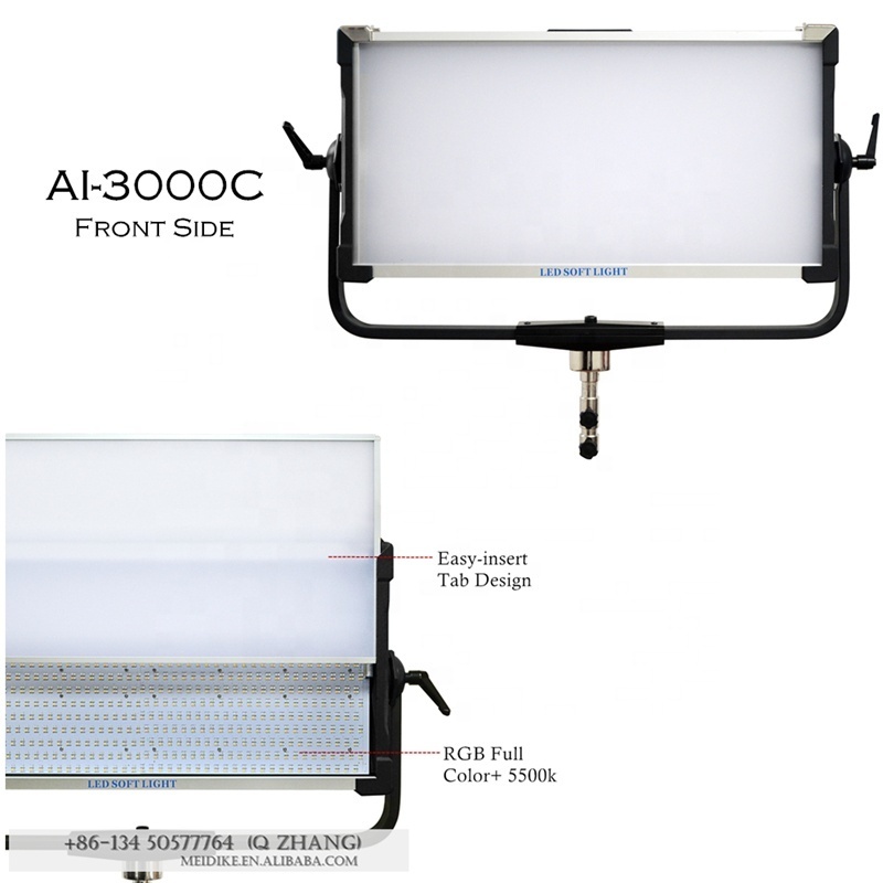 Yidoblo AI-3000C 300w 30000LM Remote Photography Light Camera LED Light For Professional Audio Video Lighting Speaker RGB+Effect