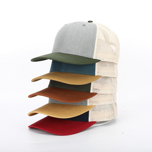 Custom Premium High Quality Classic 6 Panel Plain Blank Richardson 112 Pre Curved Two Tone Gorras Trucker Baseball Cap Hat