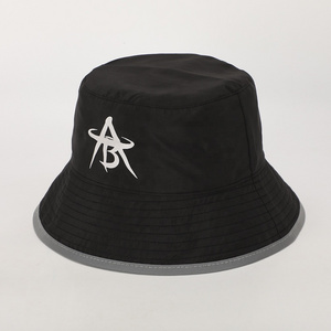 BSCI Wholesale Custom High Quality Black Polyester Printed Logo Reversible Fisherman Gorras Unisex Sun Cap Summer Bucket Hat