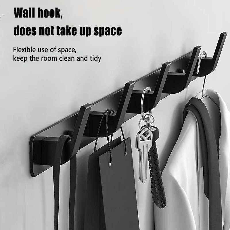 Best price Wall mounted Coat Hook Aluminium Alloy	Multipurpose Clothes Hooks Black & White Customized Logo Clothing Hook