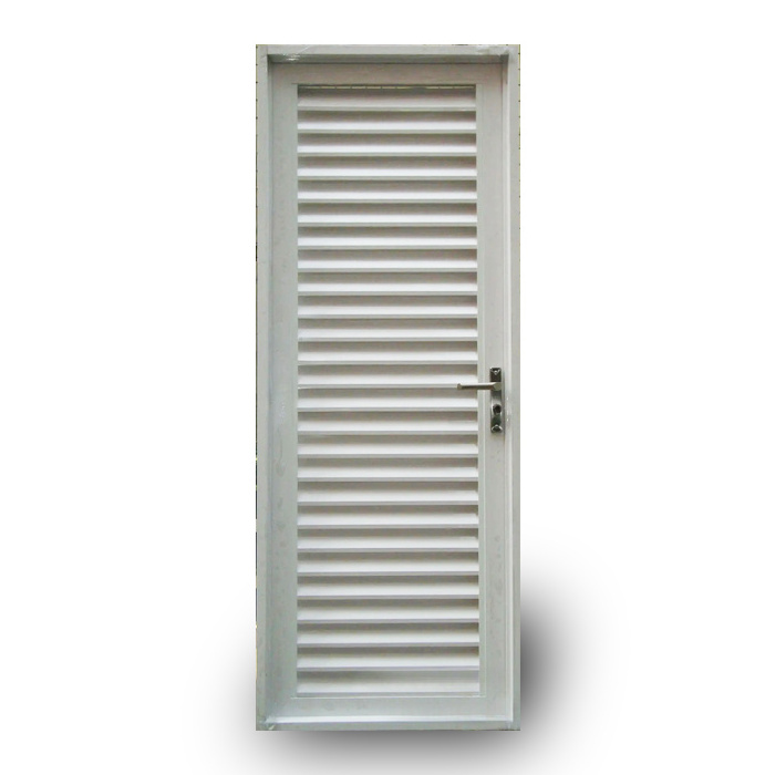 Fixed Metal Closet Waterproof Louvered Design Bathroom Wardrobe Exterior Blind Doors Aluminium Grill Shutter Louver Door