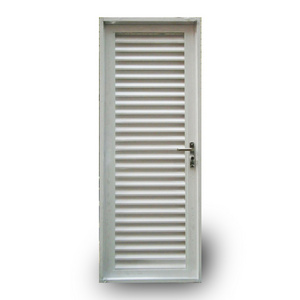 Fixed Metal Closet Waterproof Louvered Design Bathroom Wardrobe Exterior Blind Doors Aluminium Grill Shutter Louver Door