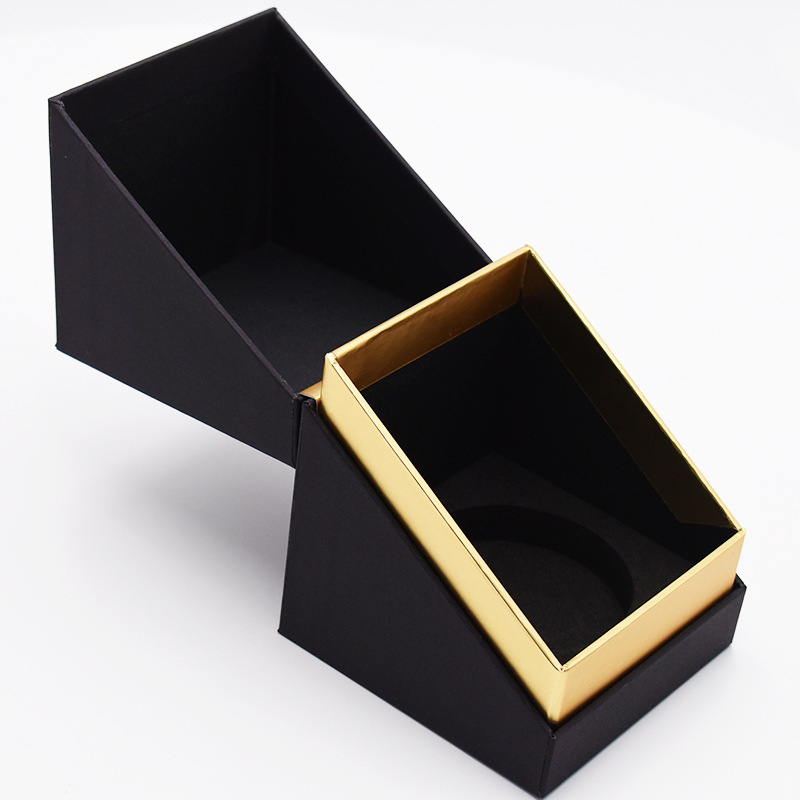 Luxury aromatic glass jar candle packing boxes custom candle packaging black cardboard paper box packaging for candles