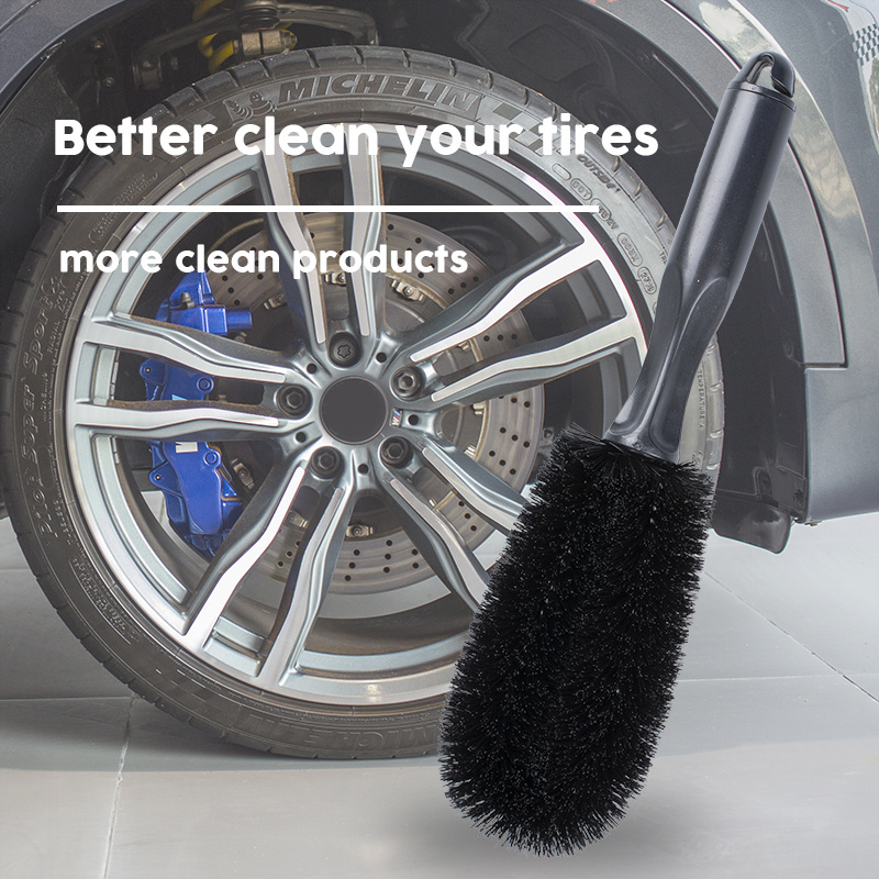 High quality car detailing tire brushes tire cleaning brush for car care