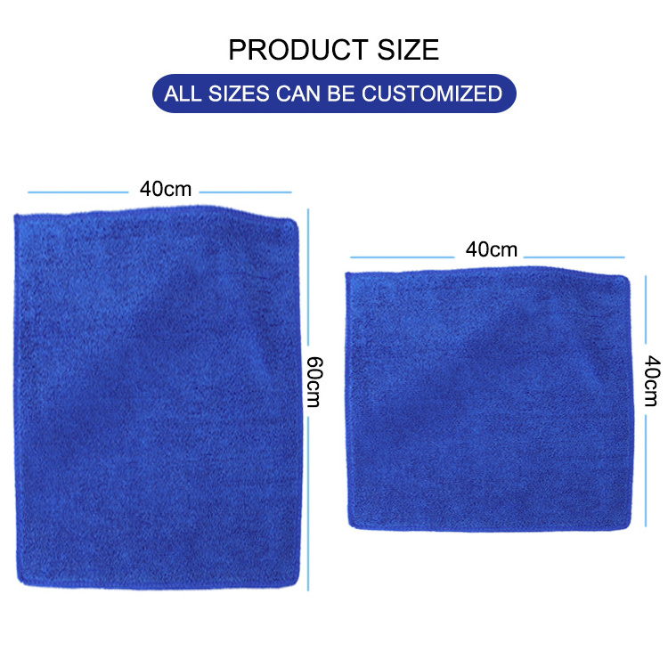 Customization Logo Microfiber Towel Absorbent Quick Dry Window Kitchen Glasses Car Wash Cloth Microfiber Cleaning Cloths