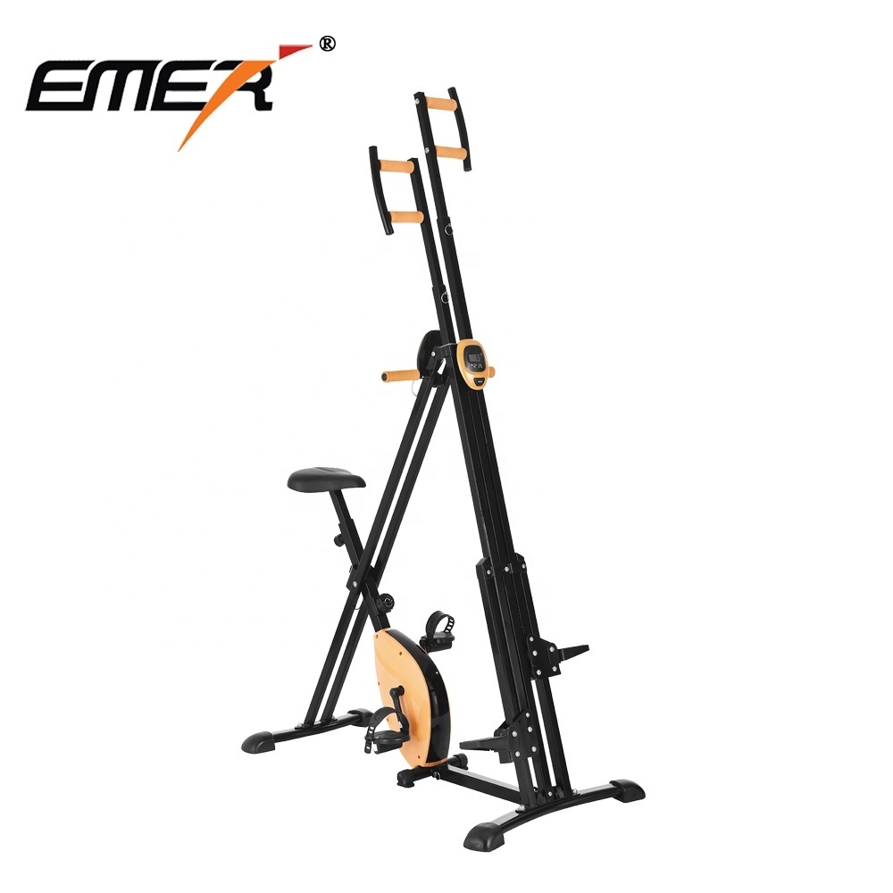 Vertical Climber Indoor&Folding Climber Exercise Machine for Home Gym Fitness