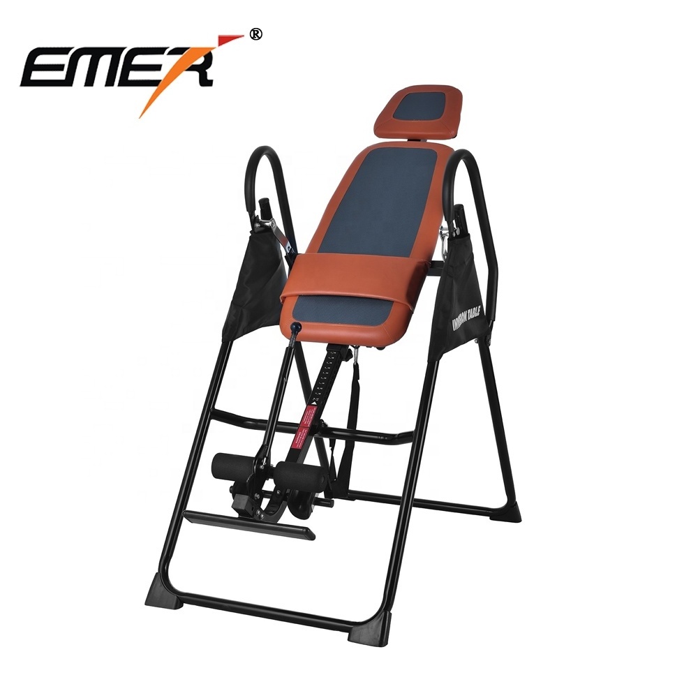 Popular 180 degrees rotate inversion table adjust height body chair indoor gravity bench fitness equipment