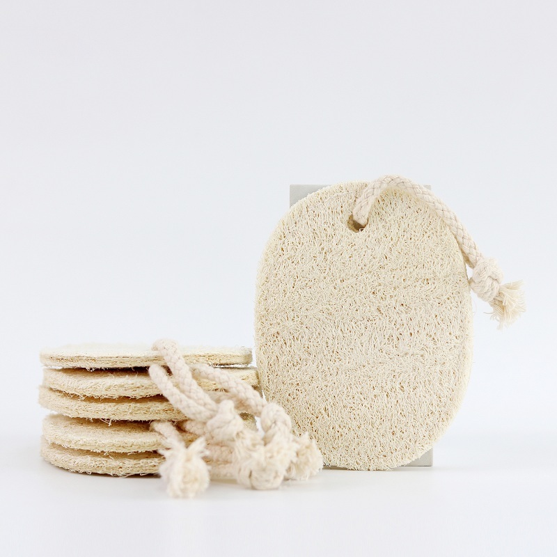 2023 New Arrivals Factory Direct Wholesale Bulk Natural Loofah Net Sponge Kitchen Loofah Scrubber