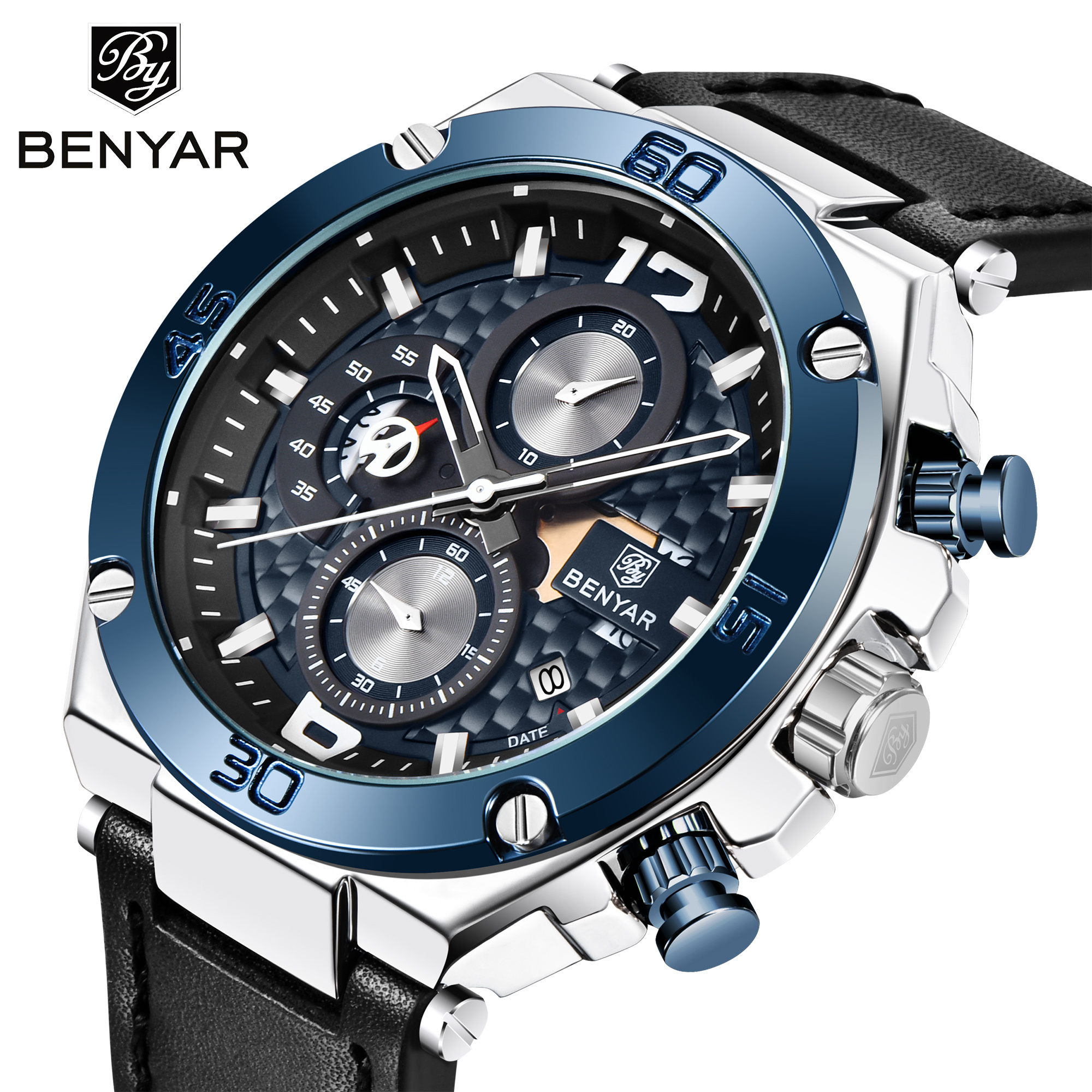 BENYAR 5151 watches men wrist luxury sport army Chronograph Waterproof Wristwatch jam tangan original