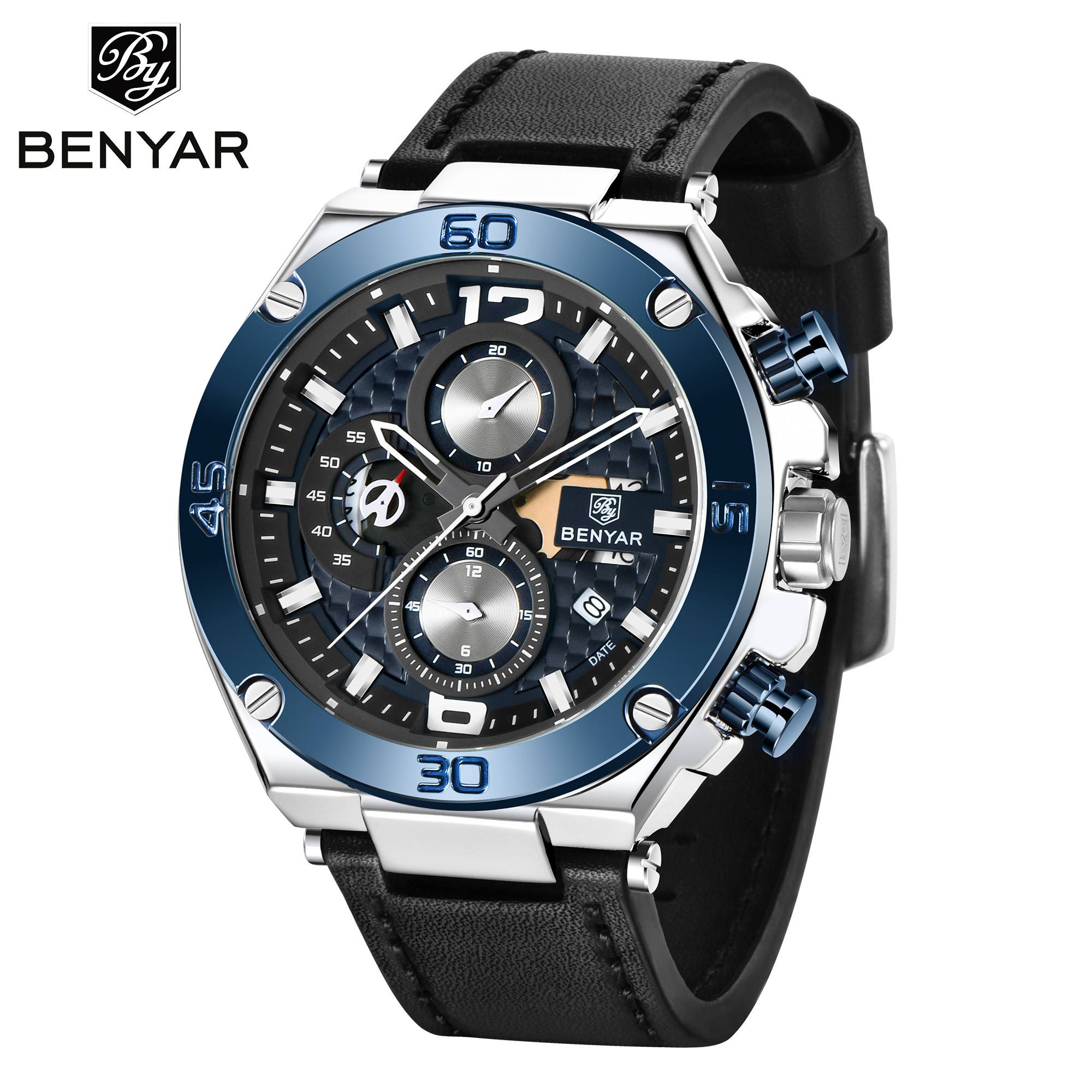 BENYAR 5151 watches men wrist luxury sport army Chronograph Waterproof Wristwatch jam tangan original